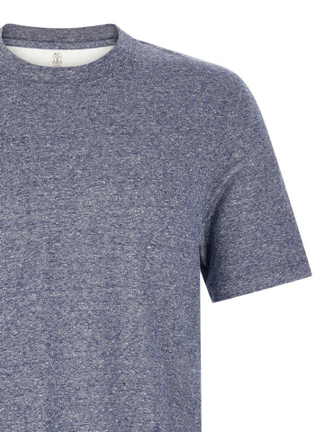 Blue Linen T-Shirt
