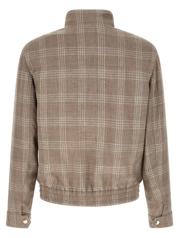 Brown Wool Full-Length Jacket