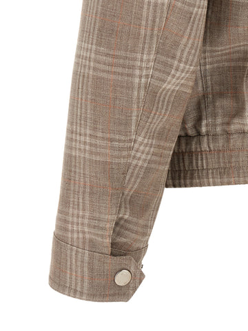 Brown Wool Full-Length Jacket