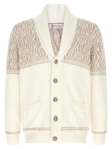 Beige Cotton Cardigan