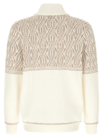 Beige Cotton Cardigan