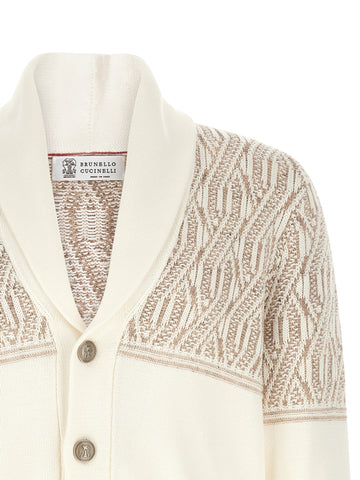 Beige Cotton Cardigan