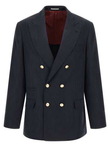 Blue Silk Blazer