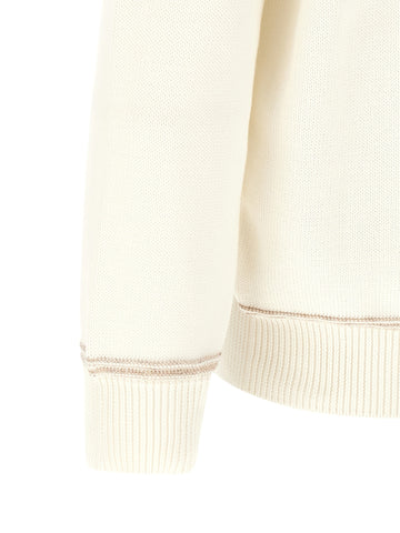 Beige Cotton Cardigan