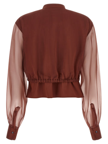 Brown Cotton Blouse