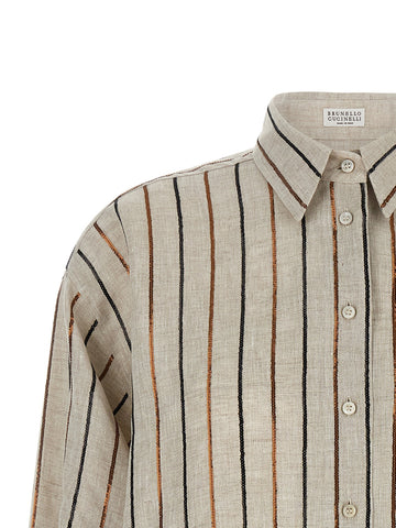 Beige Linen Blouse
