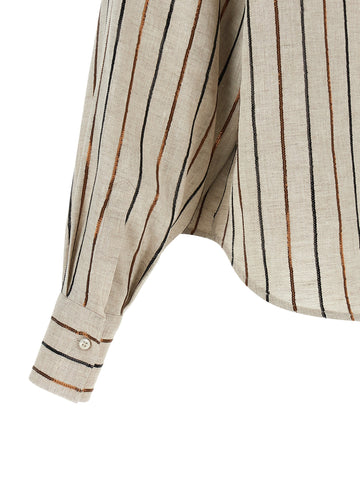 Beige Linen Blouse
