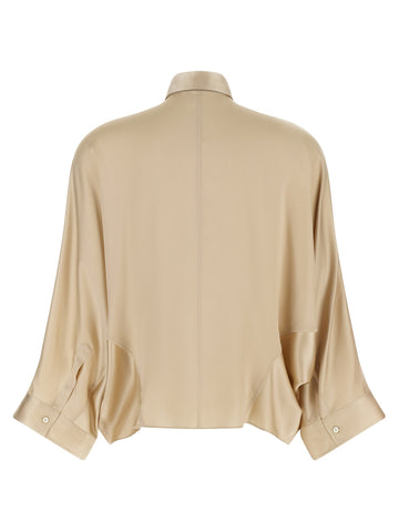 Beige Silk Blouse
