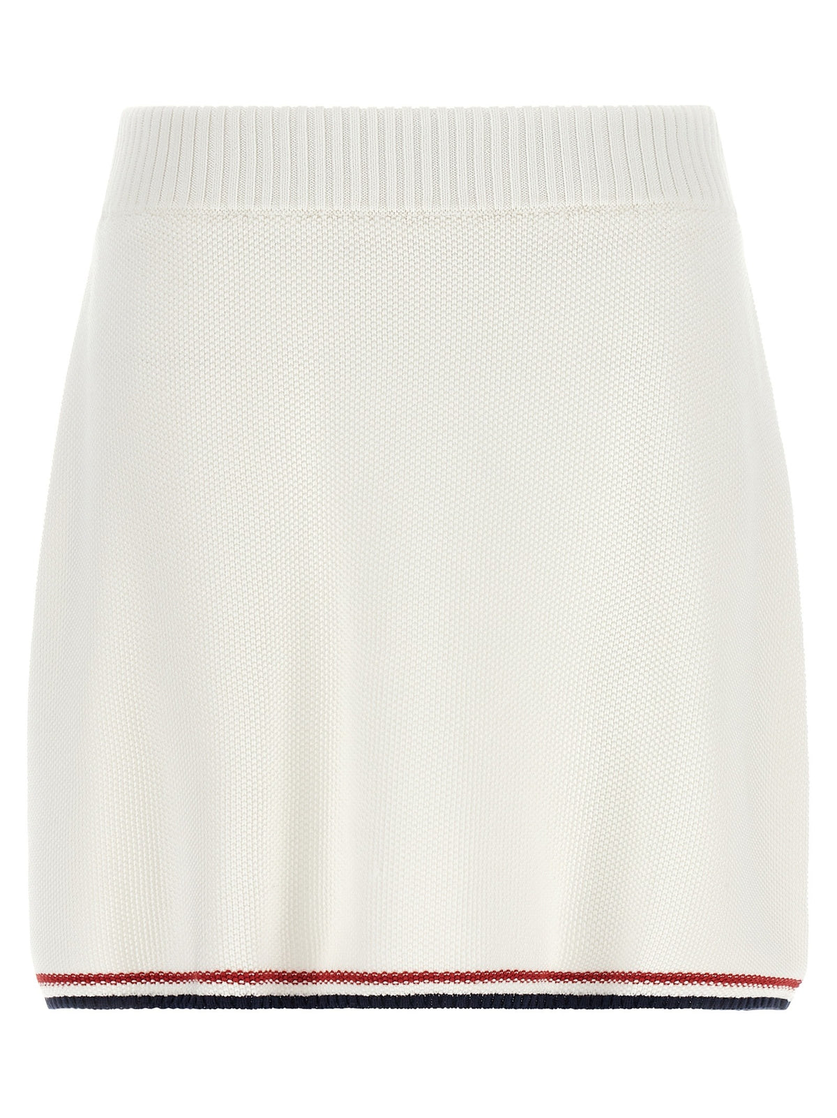 White Cotton Long Skirt