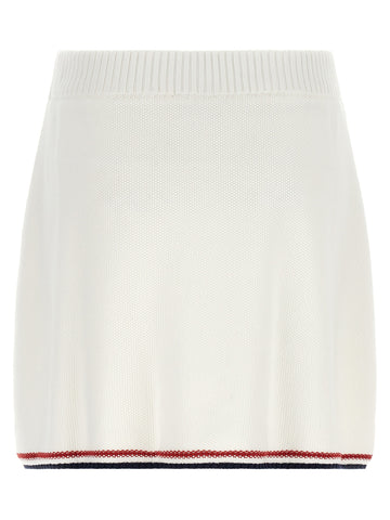 White Cotton Long Skirt