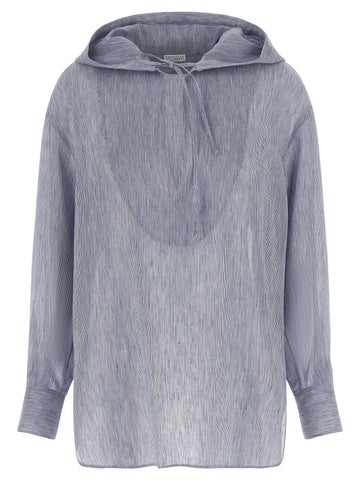 Blue Linen Blouse