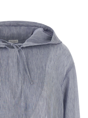 Blue Linen Blouse