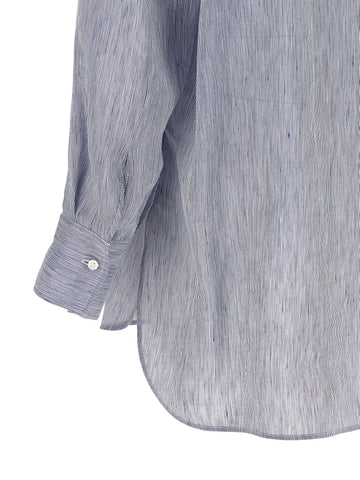 Blue Linen Blouse