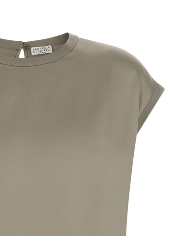 Bicolor Silk Blouse