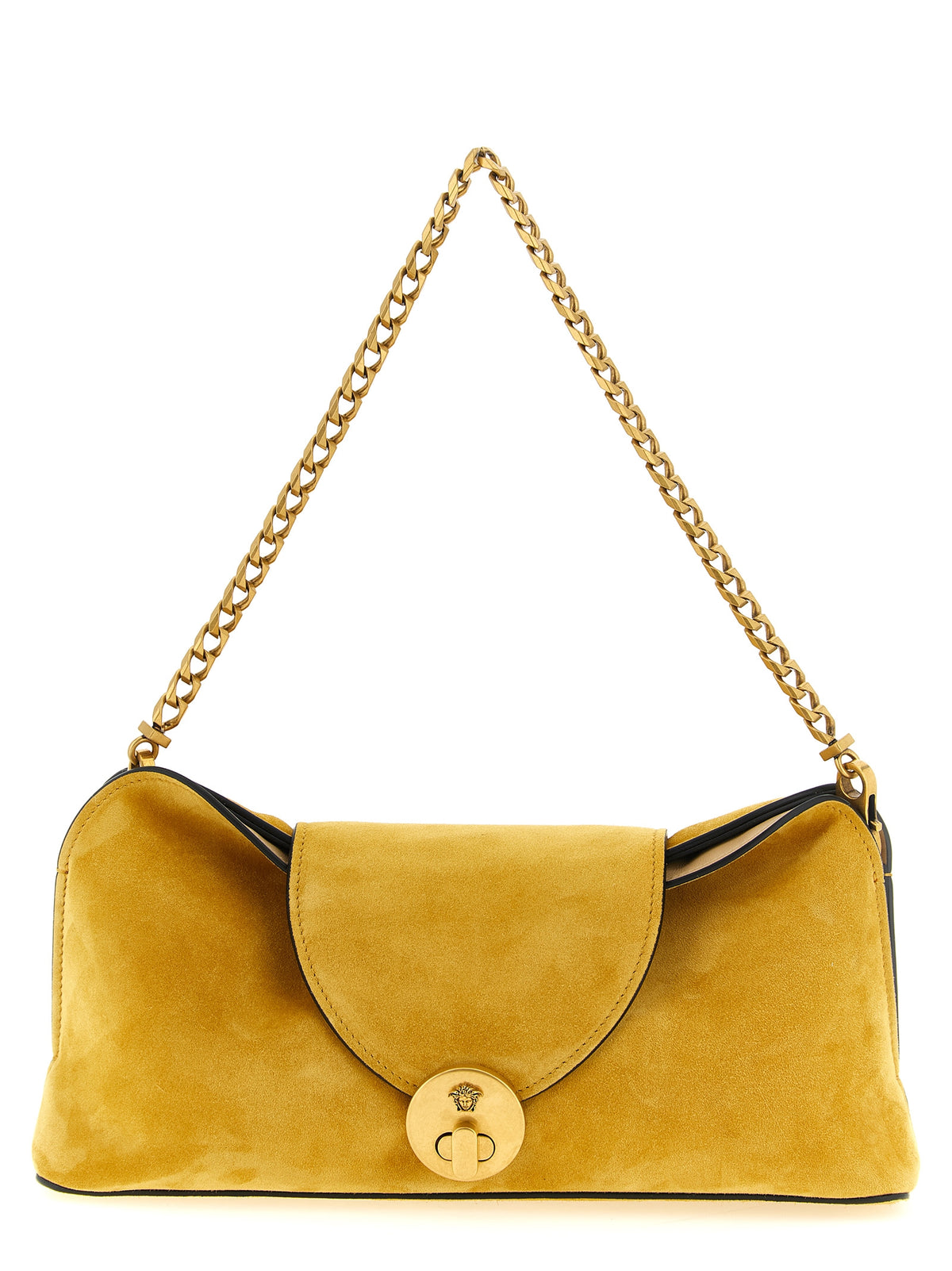 Bicolor Calfskin Clutch Bag