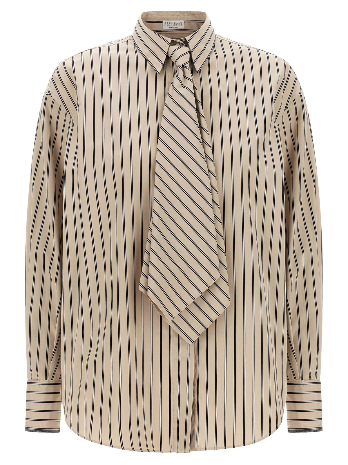 Beige Cotton Blouse