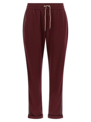 Bordeaux Cotton Joggers (Workout Pants)
