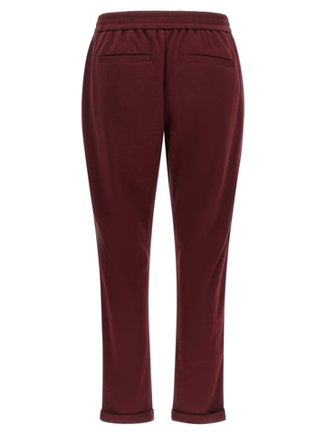 Bordeaux Cotton Joggers (Workout Pants)