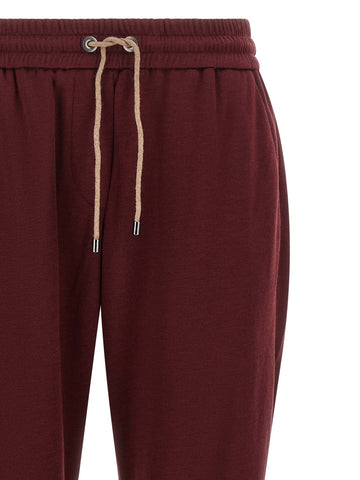 Bordeaux Cotton Joggers (Workout Pants)