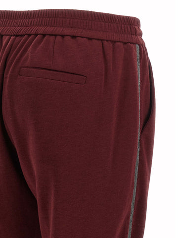 Bordeaux Cotton Joggers (Workout Pants)