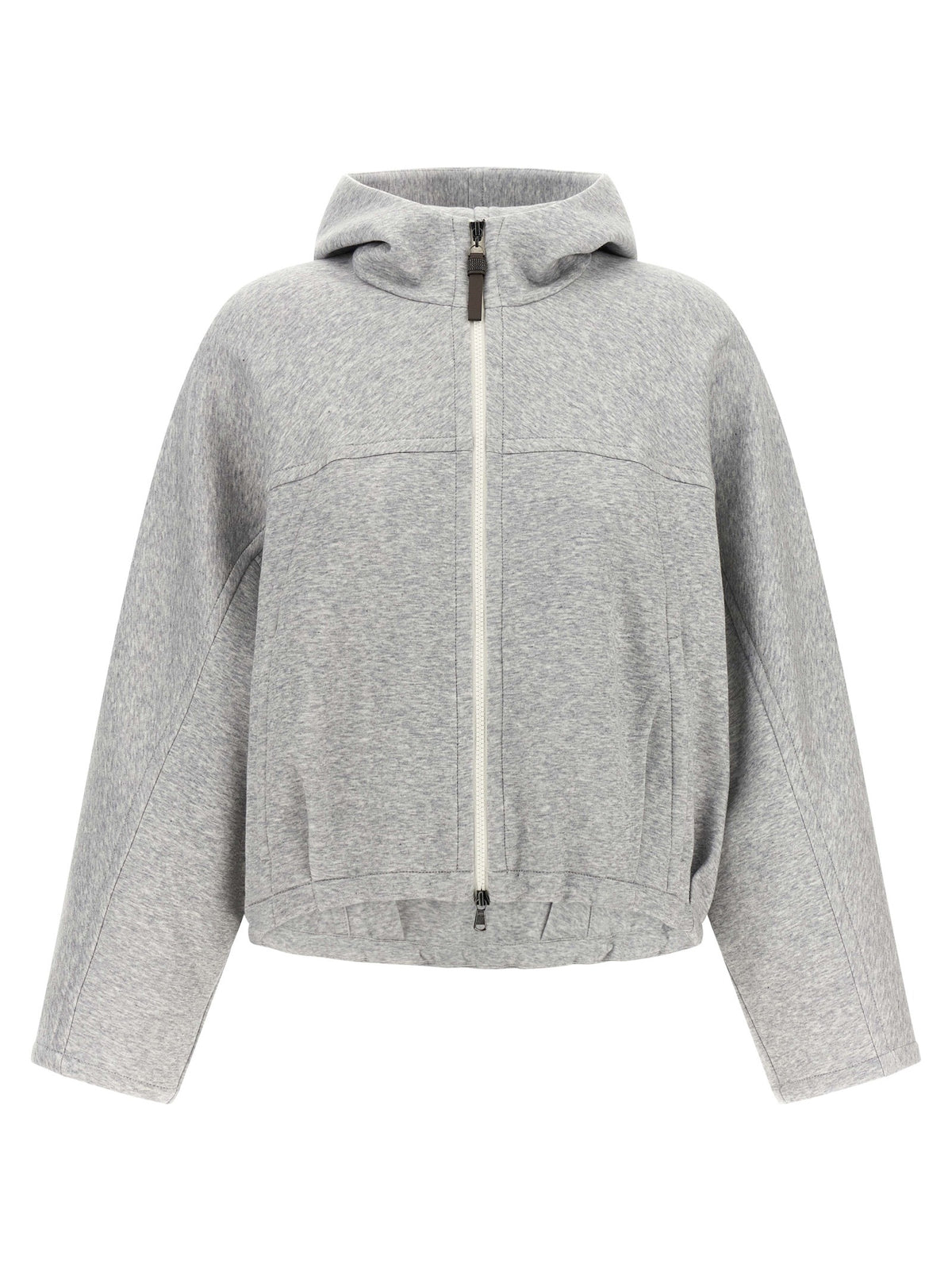 Gray Cotton Hoodie