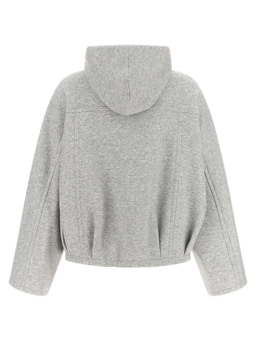 Gray Cotton Hoodie