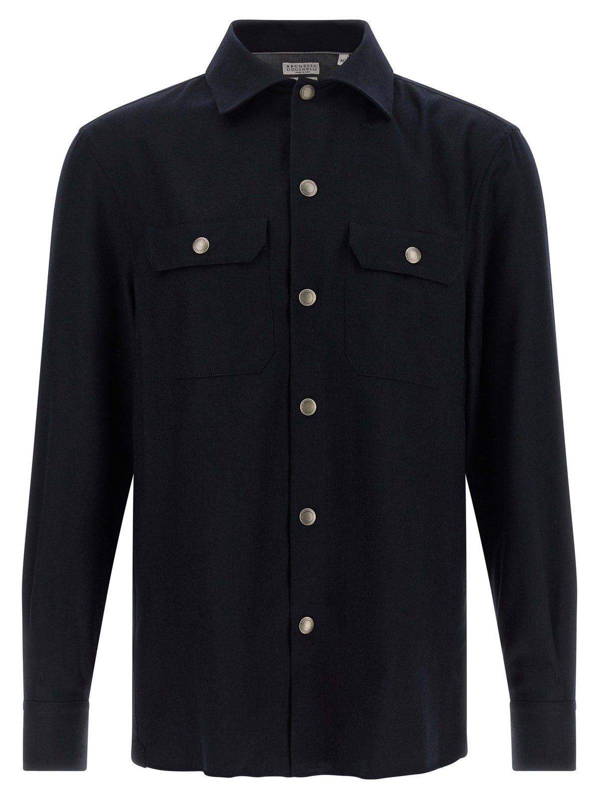 Blue Virgin Wool Blouse