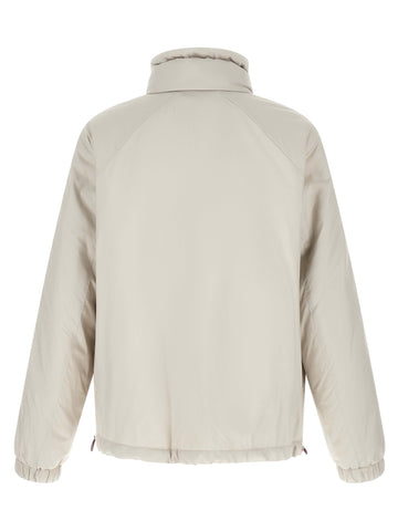 White Polyester Shell Jacket