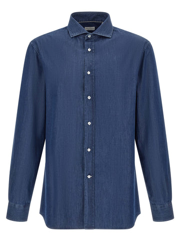 Blue Cotton Blouse