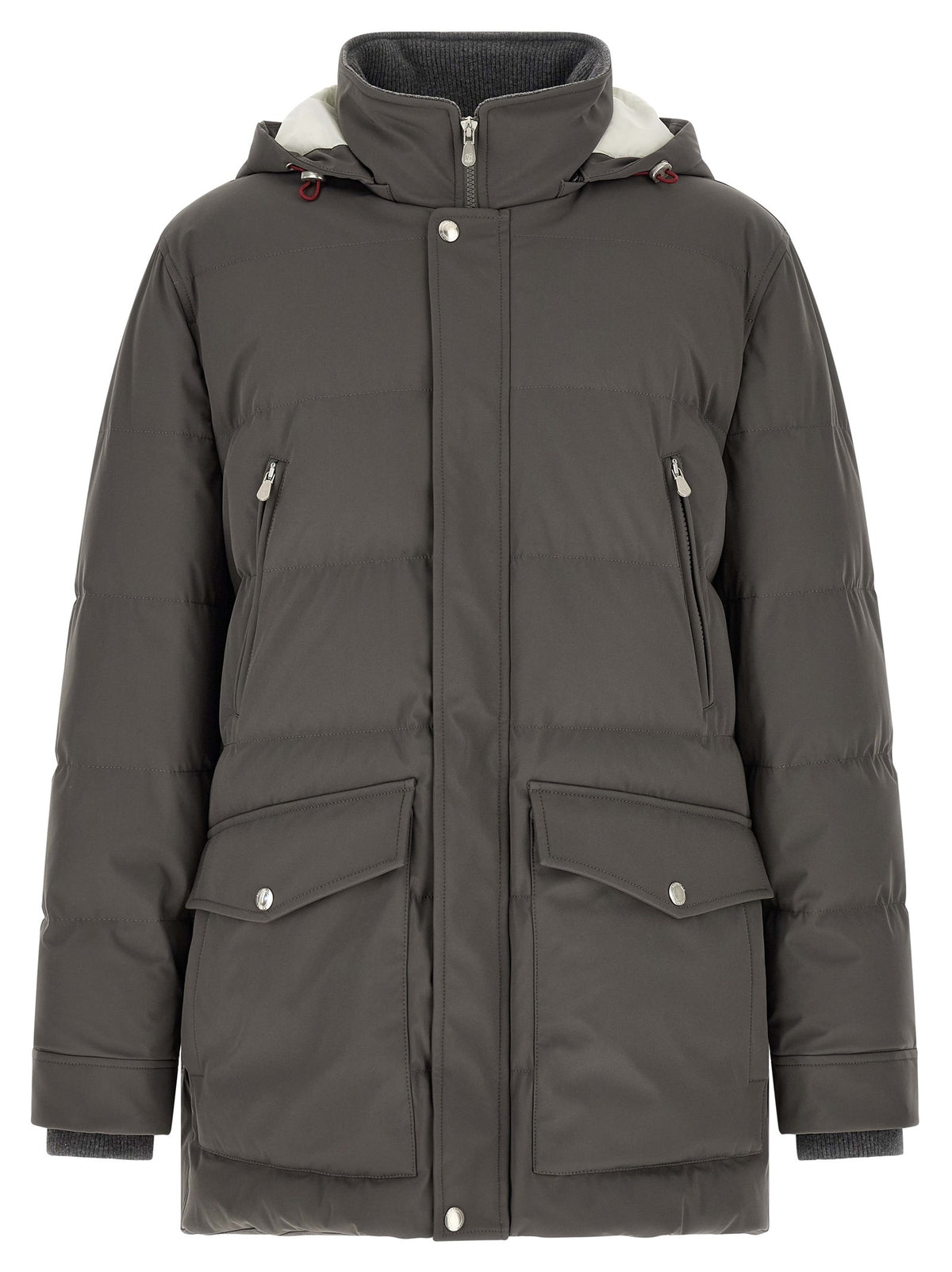 Gray Polyamide Parka