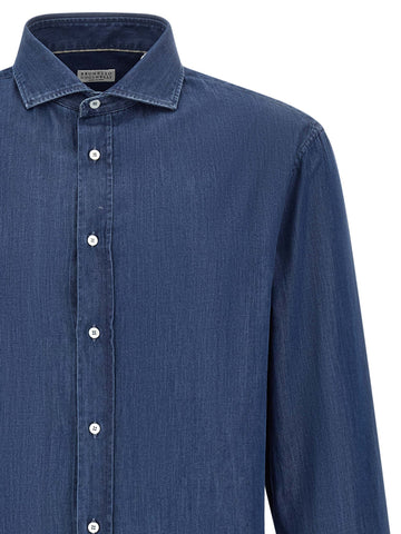 Blue Cotton Blouse