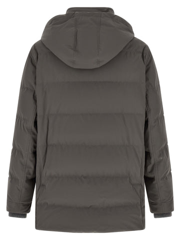 Gray Polyamide Parka