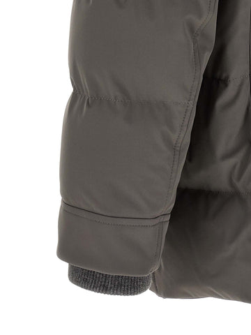 Gray Polyamide Parka