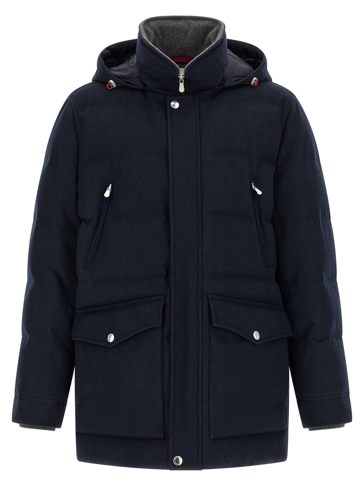 Blue Wool Parka