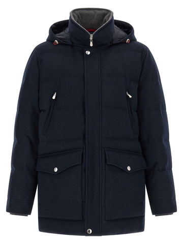 Blue Wool Parka