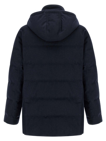 Blue Wool Parka
