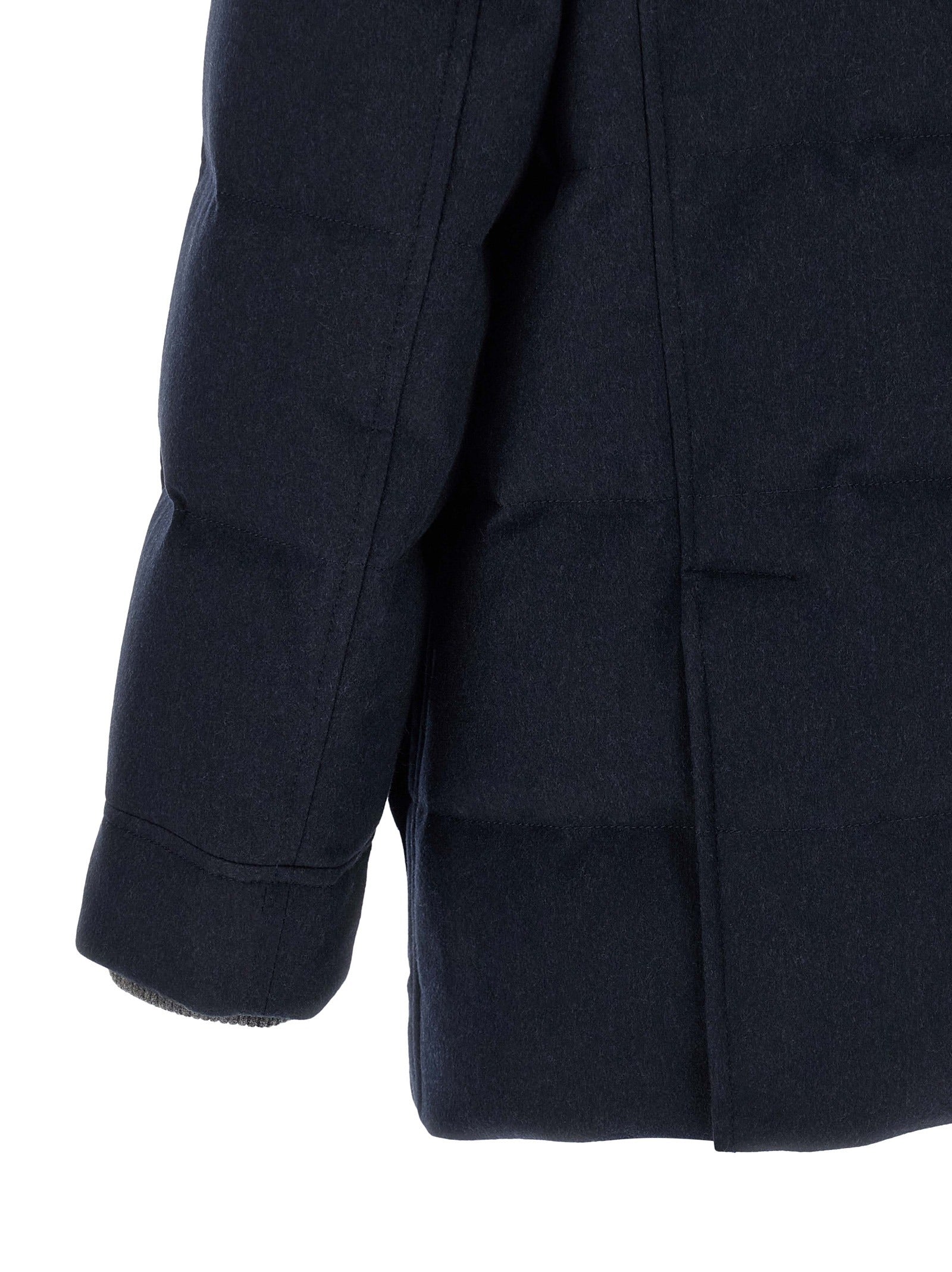 Blue Wool Parka