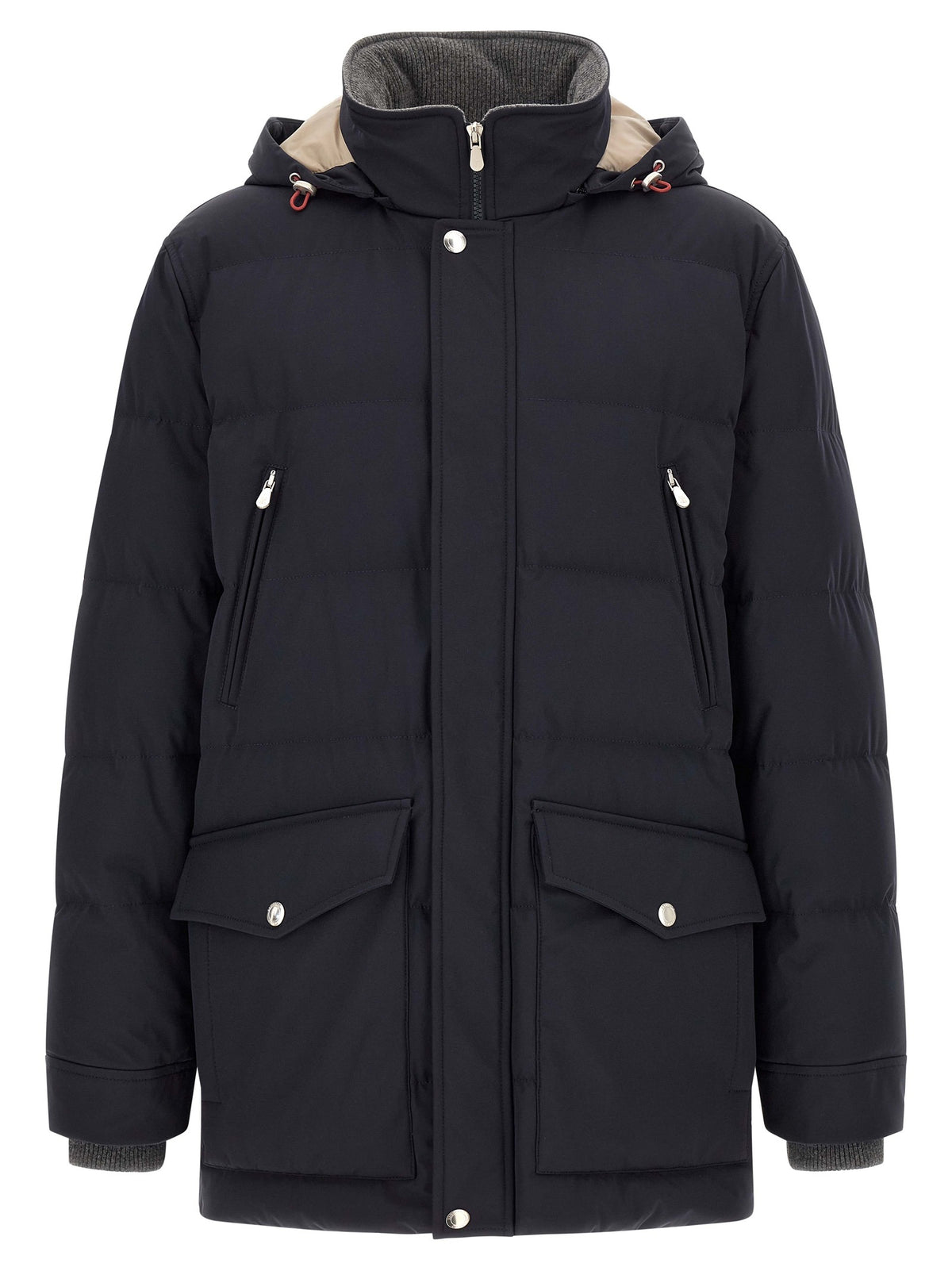 Blue Polyamide Parka