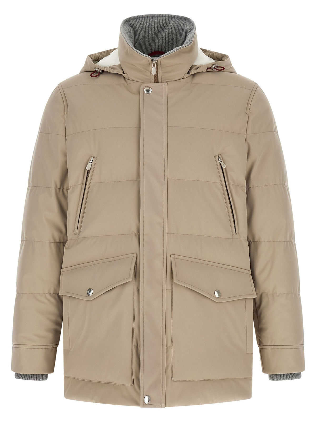 Beige Polyamide Parka
