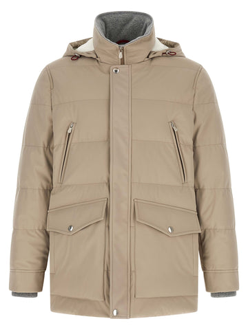 Beige Polyamide Parka