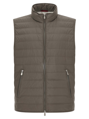 Bicolor Polyester Sleeveless Jacket