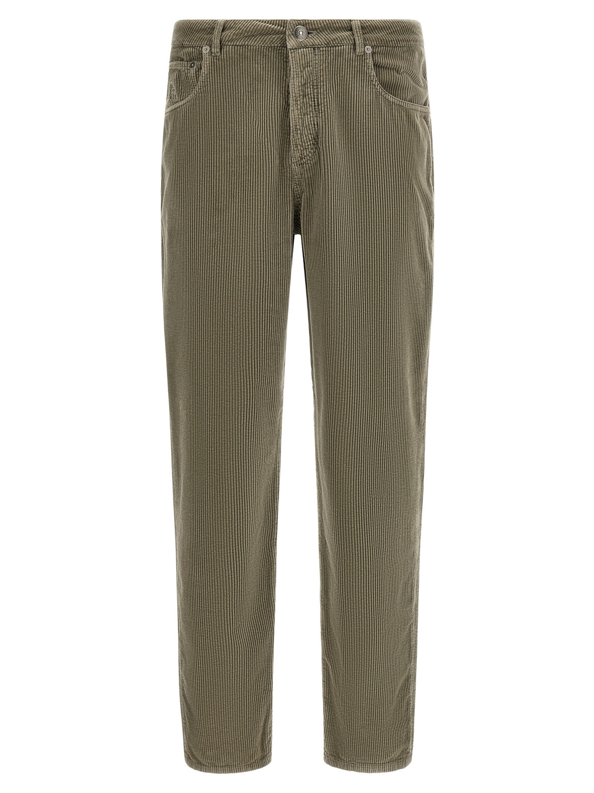 Bicolor Cotton Casual Pants