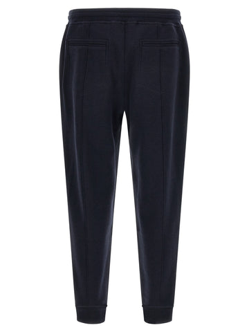 Blue Cotton Joggers (Workout Pants)