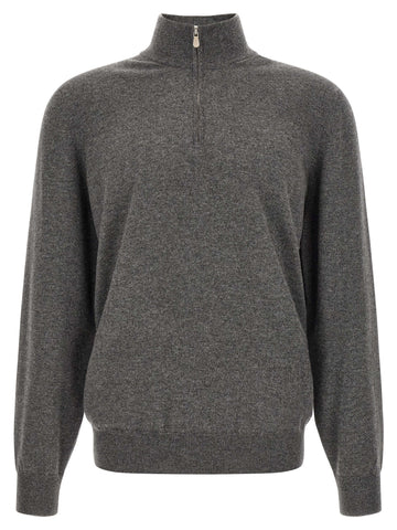 Gray Cashmere Cardigan