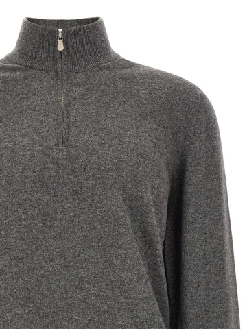 Gray Cashmere Cardigan