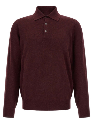 Bordeaux Cashmere Polo Shirt