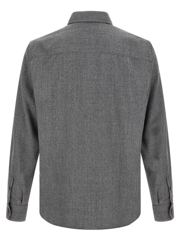 Gray Virgin Wool Blouse
