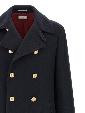 Blue Cashmere Coat