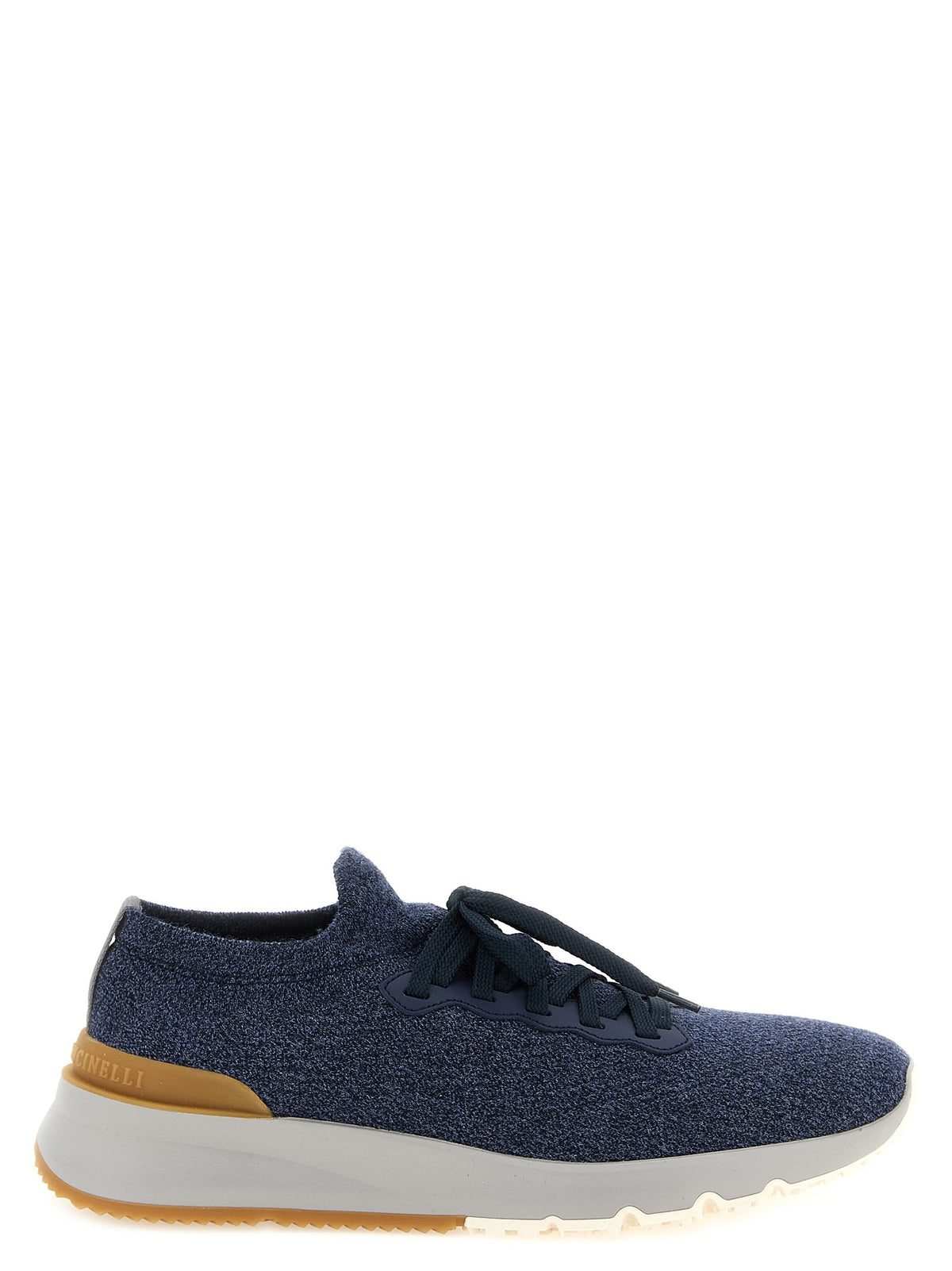 Blue Wool Athletic Sneakers