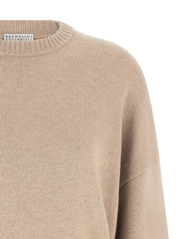 Beige Cashmere Cardigan